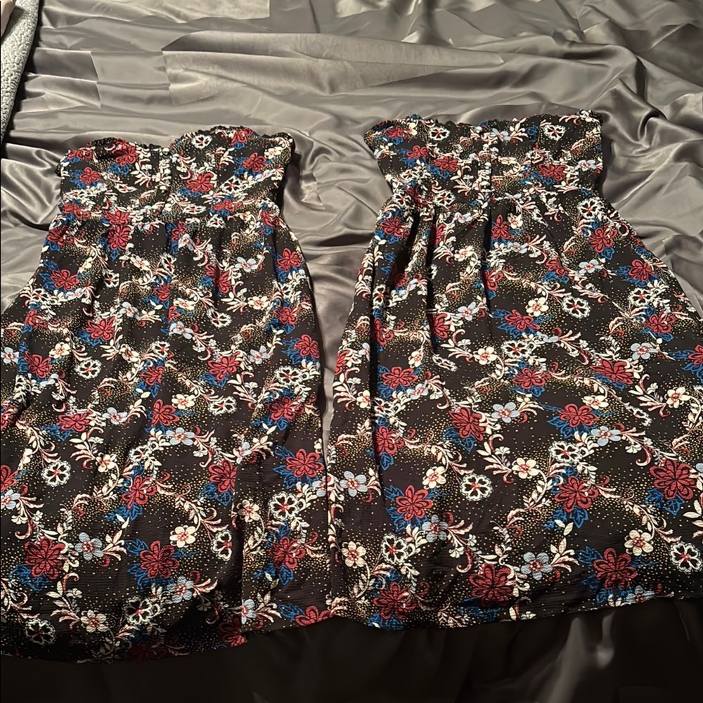 Floral Strapless Dresses